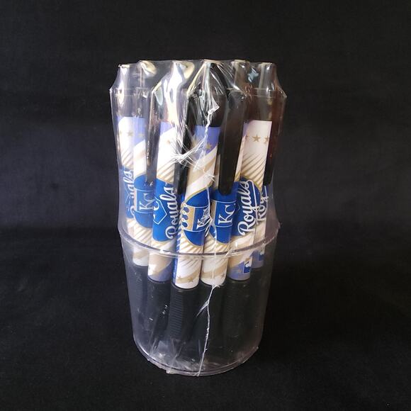 Baseball Team Kansas City Royals MLB Licensed Lot 27 Pack Black Ink Click Pens - Picture 1 of 4